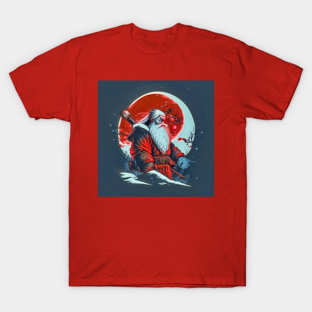 Samurai Santa T-Shirt by meltubs76